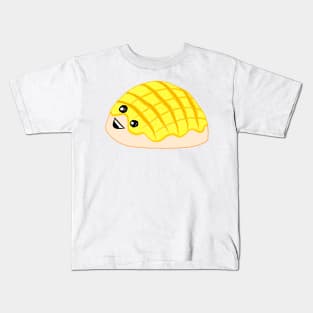 Hong Kong Pineapple Bun Melon Pan - Cartoon style Kids T-Shirt